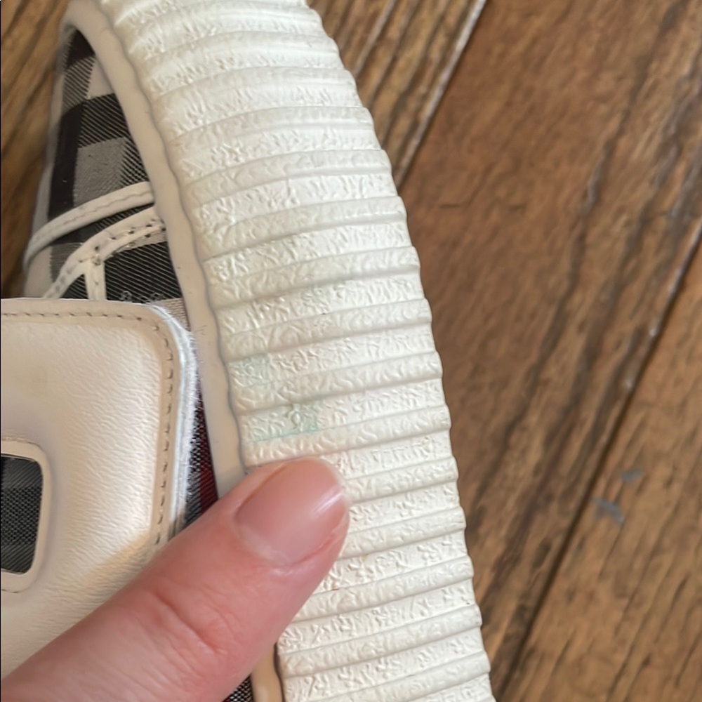 Burberry Kids Checkered Sneakers - Black and White - Picture 9 of 11